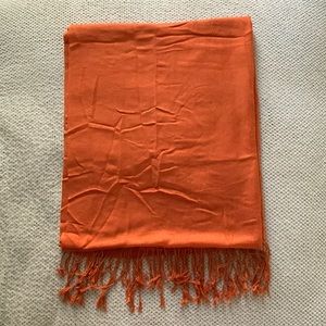 Orange Pashmina Scarf / Shawl